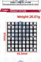 ‌WS2812 8x8 RGB LED Matrix – 64 Programmable 5050 Addressable LEDs with Arduino/Raspberry Pi