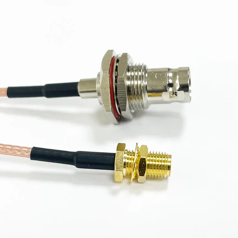 SMA to BNC Bulkhead Cable 50 Ohm SMA Male to BNC Female RG316 Coaxial Cable Jumper for Ham Radio Scanner Antenna Wi-Fi