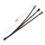 1Pcs PWM Fan Splitter 4pin Adapter Cable 1 To 4/3/2/1 Ways PWM Fan Splitter Extension Power Cable Connector Y Splitter Black