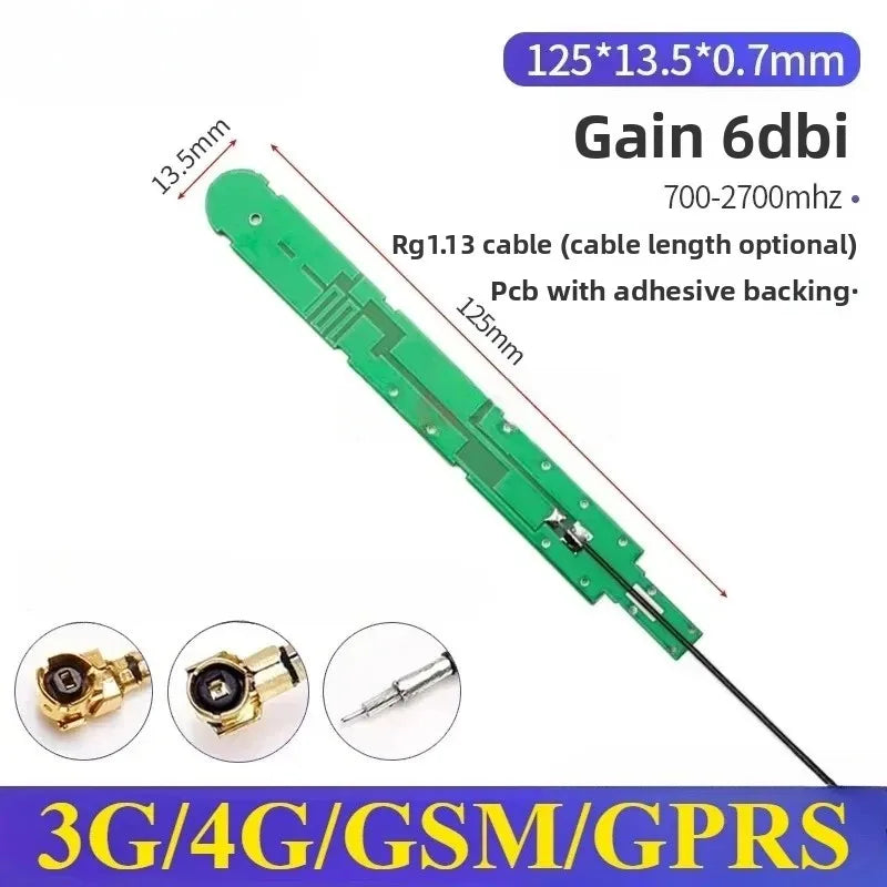 2PCS Full Frequency 5G 4G LTE GSM GPRS 2G 3G NB-IoT Module with Built-In FPC/PCB High Gain Patch Antenna for IoT Device
