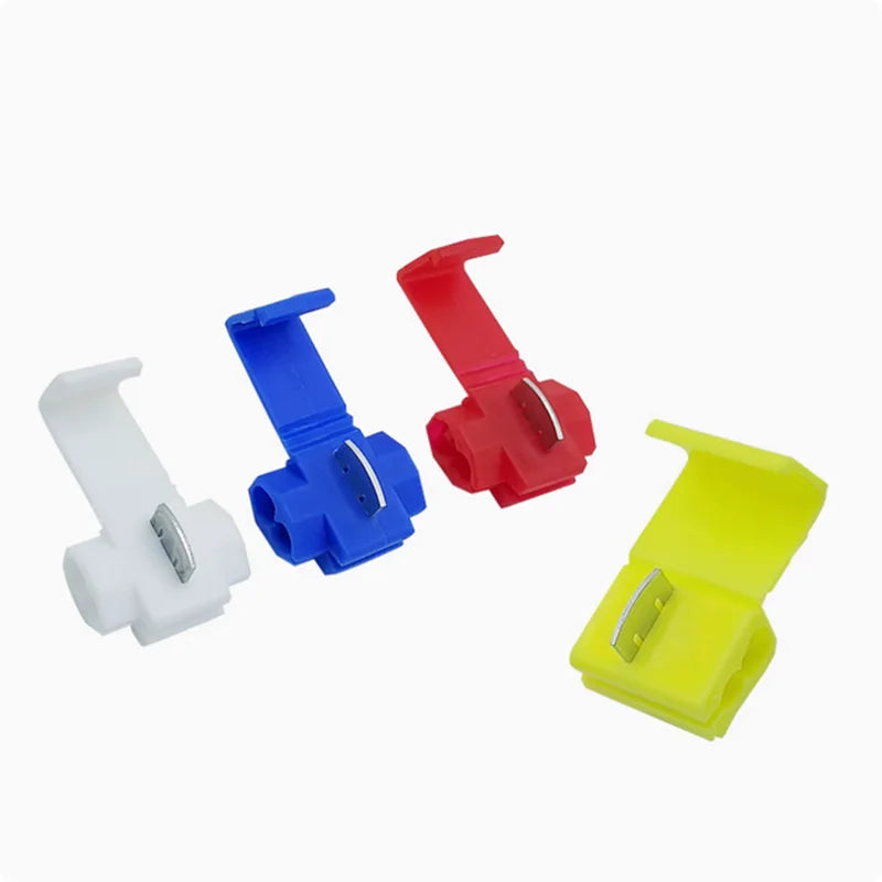 50/20/10PCS Quick Splice Wire Connector AWG22-18 Without Breaking Cable Insulated Crimp Quick Splice Electrical Terminals