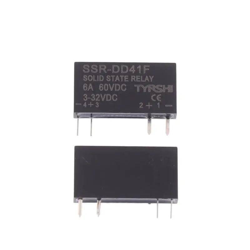 SSR-41FDD/41FDA Solid State Relays DC To DC Slim Relay Module 3-32VDC 6A Mini Relay Non-contact DIN Rail Relay