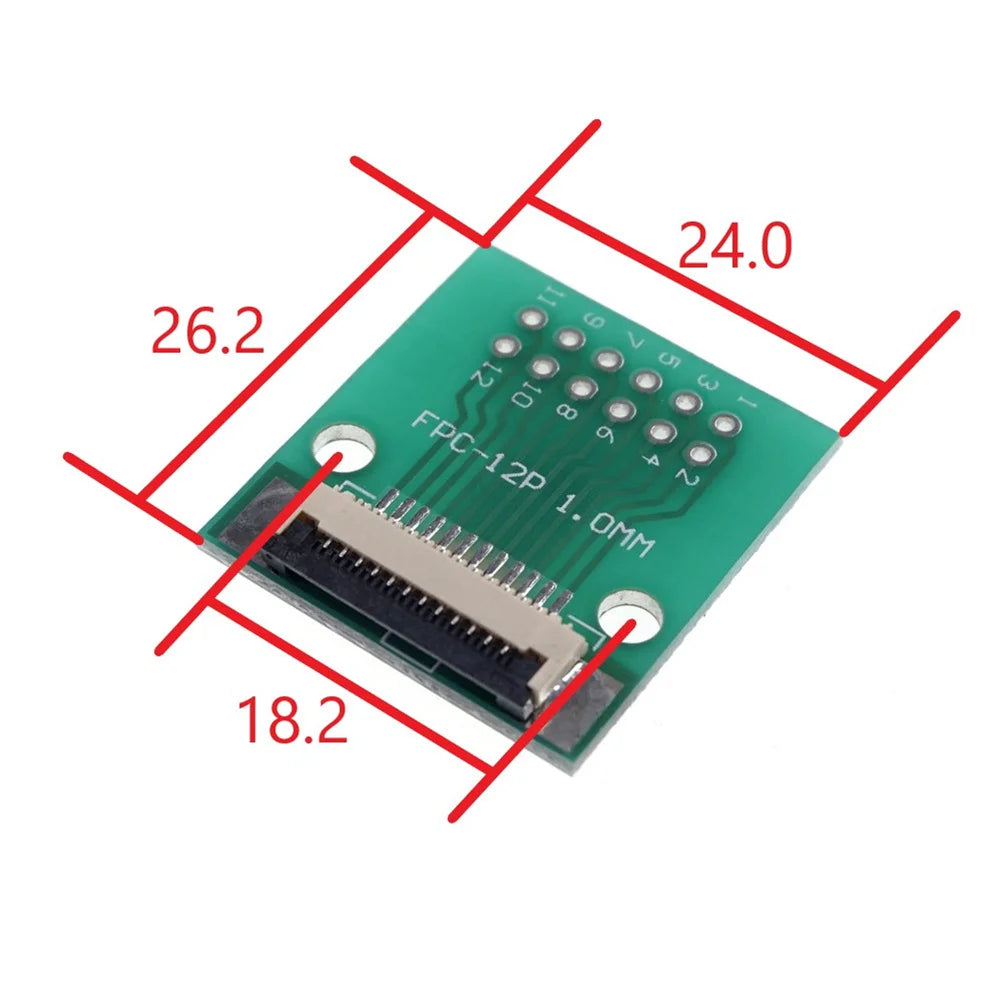 FPC FFC 4 6 8 10 12 15 16 20 24 30 34 40 50 60 Pin Adapter 1.0 MM to 2.54 X 2.54 mm Pitch Through Hole DIP PCB Converter