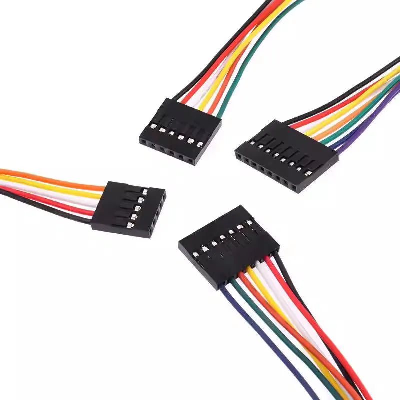 10PCS 20CM Single Head Dupont Line Dupont Connector Plug with Cable Jumper Wire 2.54MM PITCH 2/3/4/5/6/7/8/9/10 PIN 2P/3P/4P/5P