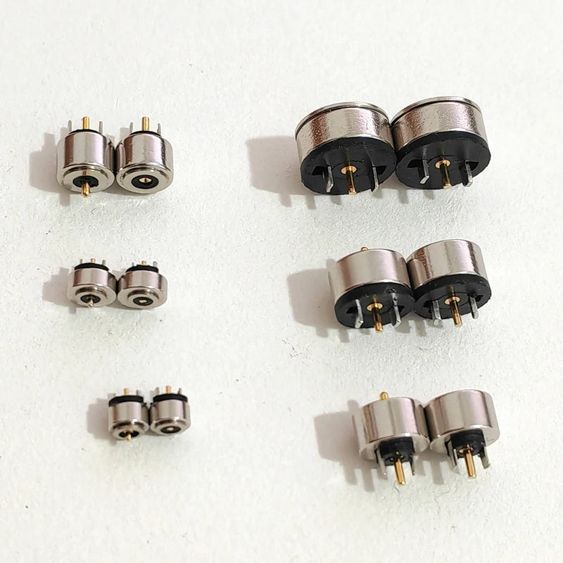 4/5/6/7/8/10mm Circular Magnetic 2Pin Male And Female Pogo Pin Connector 12V 2A Gold-plated For DIY Charging Of Smart Watches