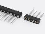 10pcs 2.54mm L7.43/9.7/11.75/17.8mm Round Single Row 1x40Pin Hole Breakable PCB IC Crystal Transistor Female Pin Header Socket
