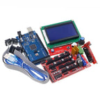 Mega 2560 R3 CH340+1pcs RAMPS 1.4 Controller+5pcs A4988/DRV8825 Stepper Driver Module+1pcs 12864 controller for 3D Printer kit