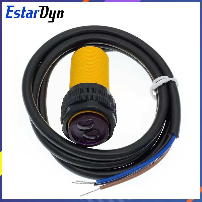 Estardyn E18-D80NK Infrared Obstacle Avoidance Photoelectric Sensor Proximity Switch 3-80cm Detection Range Adjustable