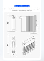 ENMG 18mm Ultra-Thin Solid State Relay Single-Phase 5-24VDC DC Control AC with Integrated Heat Sink for Electronics