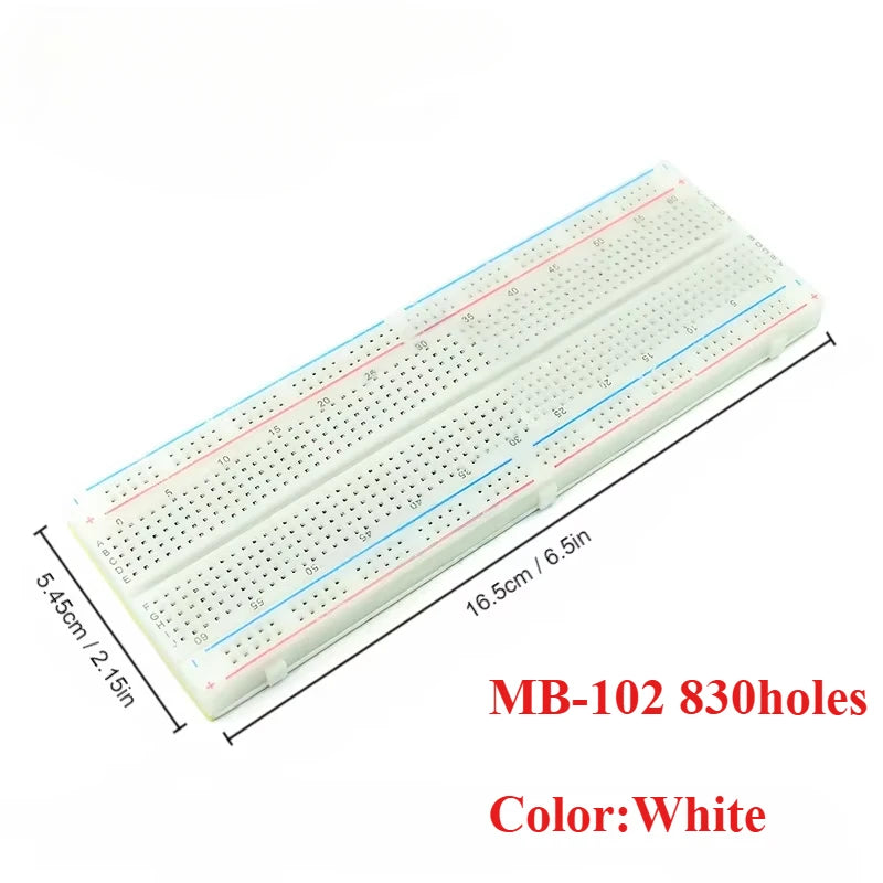 1pcs Breadboard MB102 ZY-204 PCB Bread Board 170-1600 Point Prototype PCB Solderless Breadboards Protoboard Circuit PCB DIY Kit