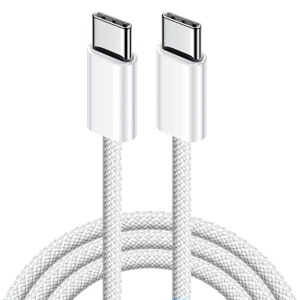 60W Type C to Type C Cable Data Line For Iphone 15 16 17 Samsung Xiaomi Fast Charging USB C to C Cable Type C Data Charger 1m2m