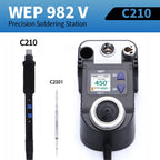 WEP 982-V Digital Electric Soldering Iron Kit C115 C210 C245 Precision Soldering Iron Soldering Station Small Rework Station