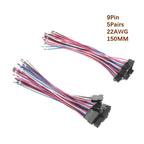5/10 Pairs JST SM 2.54mm Pin Connector Set Male to Female Electrical Cable Wire Connector for DIY Projects 2P to 9P