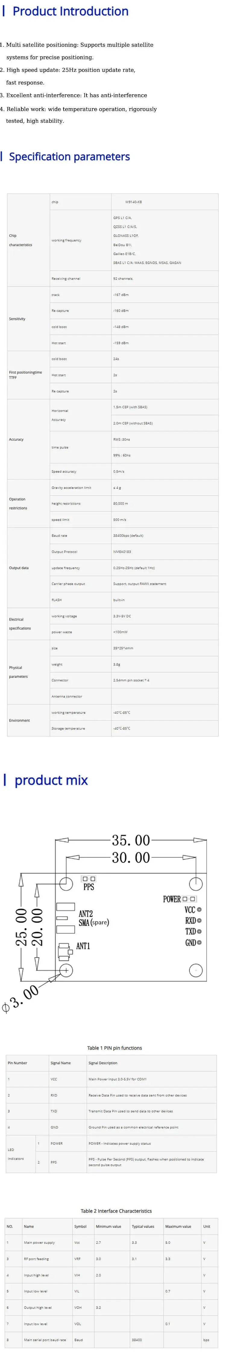 GPS Module M9N With External Compass IST8310 GNSS RTK Antenna High Precision Differential GPS Auto Dab Receiver GPS Accessories