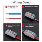 1PCS Insulated Reusable Lever Wire Connectors 24-12 AWG (0.5-4mm²) Quick Compact Electrical Splicing Terminals for Switch Wiring
