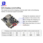 5PCS 3.7V to 5/9V 2A DC-DC Step Up Boost Module 18650 Lithium Battery Charging Discharging Board Type-C Booster Converter Module