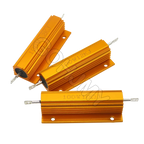100W RX24 0.01 ~ 100K Aluminum Power Metal Shell Case Wirewound Resistor 0.1 0.5 1 1.5 2 6 8 10 20 100 150 200R 300R 1K 10K ohm