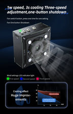 Qianli MEGA-IDEA Turbo Cooling UV Curing Fan Fume Extractor For Mobile Phone Motherboard PCB Weld Repair Heat Dissipation Tools