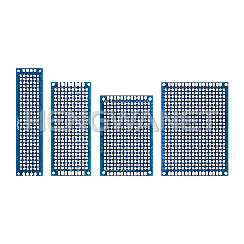2x8cm 3x7cm 4x6cm 5x7cm 7x9cm Prototype BoardsBlue Circuit Perfboard Double Sided Circuit Boards DIY Electronic Kit