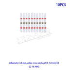 12AWG SST Waterproof Solder Seal Heat Shrink Butt Stress-free Wire Connectors Terminals Electrical Copper with Soldering Sleeve