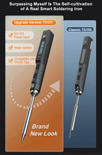 Original TS101 Soldering Iron Electric 65W Temperature Adjustable Programming TS100 Soldering Iron New Upgrade With PD Plug Kit