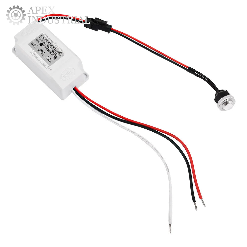 Photocell Street Lamp Light Switch Controller Automatic On Off DC12V/24V AC100-260V Photo Control Photoswitch Sensor Switch