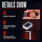 20Pcs Red LED Digit Tube Common 10-Pin 7 Segment 0.5 Inch Display Module High Reliability Display Module Drive Chip