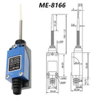Waterproof CNC Momentary Limit Switch ME 8108 8111 8122 9101 5A/220V Rotary Roller Lever Sealed Industrial Machine Limit Switch