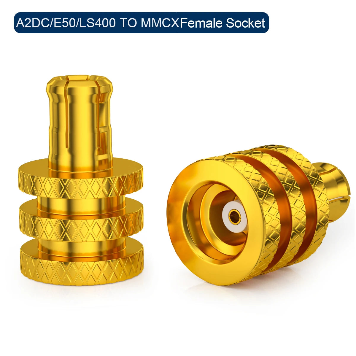 QYFANG Golden Wheel 0.78 Ear/IE300/IE900/IPX/A2DC/IE400 to MMCX Female Base Adapter