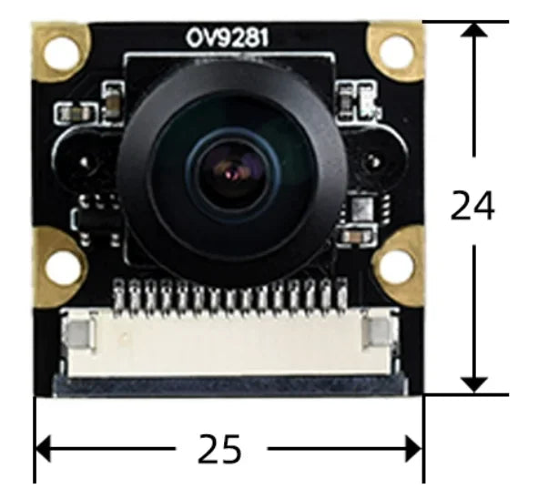 Raspberry Pi Global Shutter Camera - OV9281 1MP Monochrome Module Compatible with Pi 5, Pi 4B, Pi 3B+