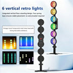 6‑Head Retro Stage Light MAX 300W COB RGB Effect Light DMX512 Voice Control 15/33CH Strobe Party Bar DJ Show Lighting IP20