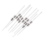 100PCS/lot 3.6x10mm 1A 1.5A 10A AMP Glass Fuse with Leads Axial Leaded Fuse Tube for PCB Circuit Board Electronics Protection