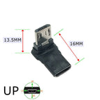 Micro USB Verlängerung Kabel Super Speed Android Elbow Erweiterung Männlichen Zu Weiblichen Daten Sync USB 2,0 Extender Kabel Ve