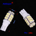 100pcs Car T10 42 Smd Leds Car Led Light Bulbs W5w 1206 3020 42smd 42led  White Color Side Interior Width Bulb Car Accessories