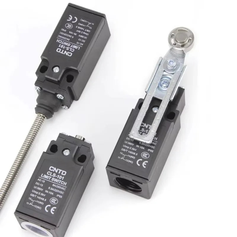 Limit Switch CNTD CLS‑171 Plastic Housing 10A 250VAC 1NO1NC Roller Plunger Type Travel Switch for Mechanical Equipment Industria