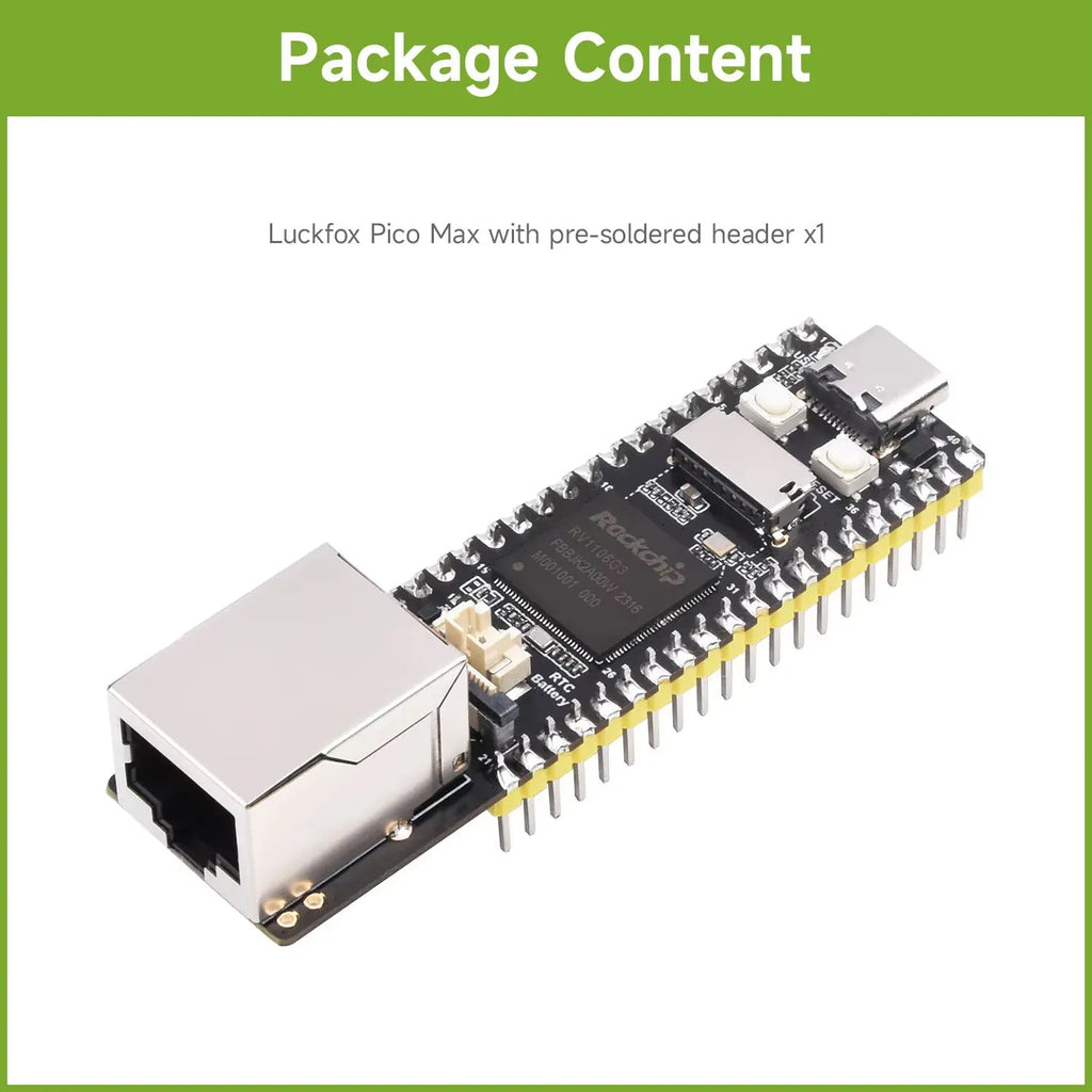 Luckfox Pico Pro/Max RV1106 Linux Micro Development Board, Integrates ARM Cortex-A7/RISC-V MCU/NPU/ISP Processors