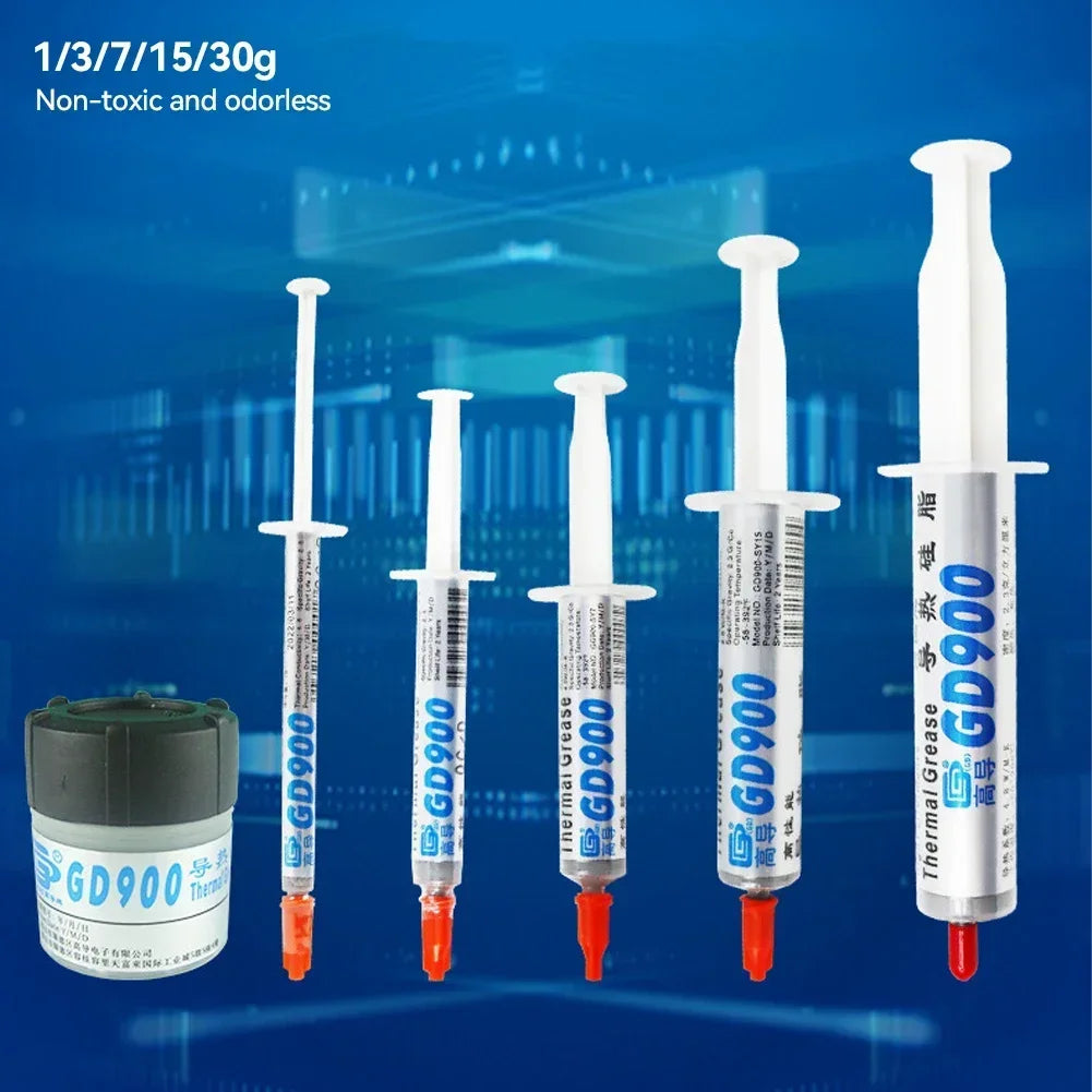 3/5/7/15/30g 4.8W/M-K High Performance Thermal Grease Syringe Thermal Grease Paste GD900 Heatsink Compound Grease For CPU CN30