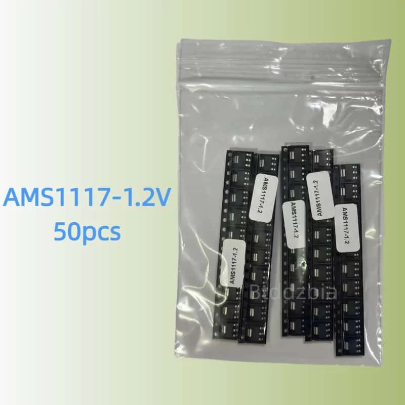 70pcs kit Voltage Regulator Kit AMS1117 1.2V/1.5V/1.8V/2.5V/3.3V/5.0V/ADJ lm1117 AMS1117-1.2 AMS1117-1.8 AMS1117-2.5 AMS1117-3.3