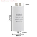 CBB60 Capacitor 4 Pin AC 450V Dual Insert Motor Run Capacitors 4UF-60UF with Screws for Washing Machine Air Compressor 12uf 16uf