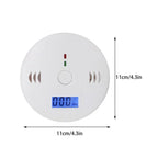 LCD CO Sensor Alarm Carbon Monoxide Poisoning Smoke Detector Built In 85dB Siren Independent Co Poisoning Warning Detector