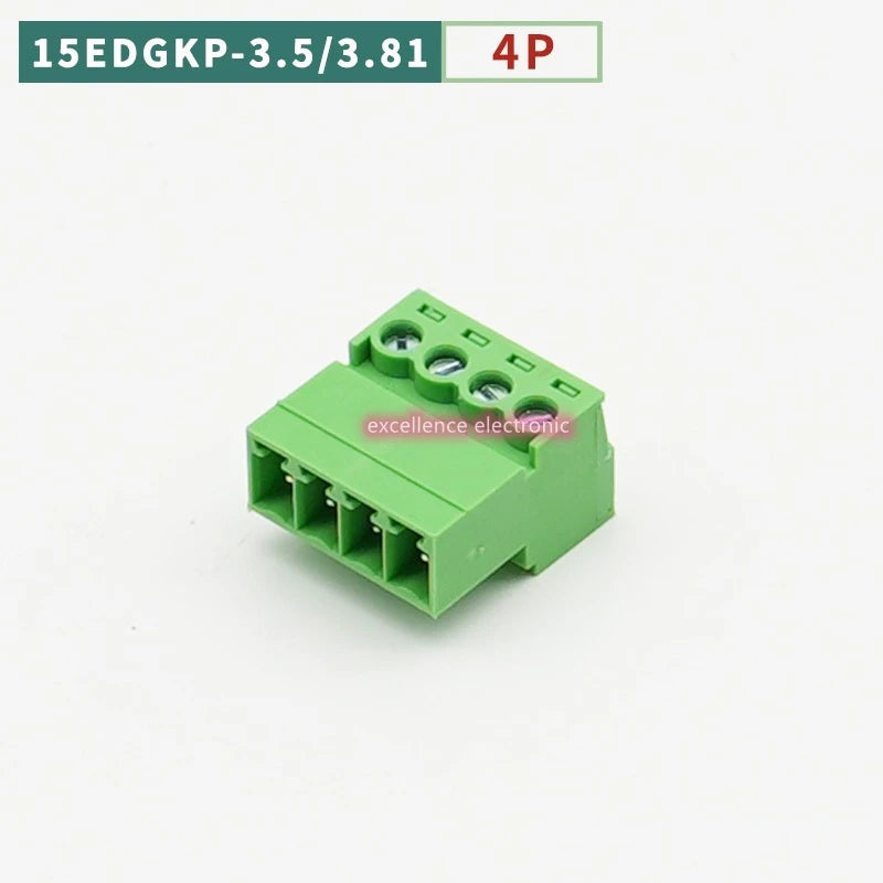 5/10PCS Aerial Butt Welding Type 15EDGRK-3.5mm 3.81mm Plug-in Terminal Block 3.5mm 3.81mm Pitch 2/3/4/5/6/7-12P Female Socket