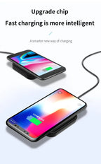 MINI Wireless Charger Station with Cooling Hole for iPhone 17 16 Pro Max 15 14 13 12 Samsung Xiaomi Pro Max Fast Charging Pad