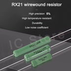 20PCS Wire Wound Resistance RX21 5W 6W 10W Resistor 5% 3 4.7 10 22 27 47 100 120 180 200 220 270 330R 360 510 1K 10K 12K 15K Ohm