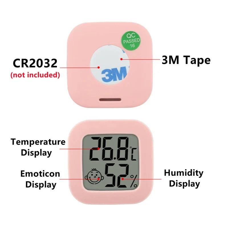 1/2pc LCD Digital Thermometer Hygrometer Indoor Room Electronic Temperature Humidity Meter Sensor Gauge Weather Station For Home
