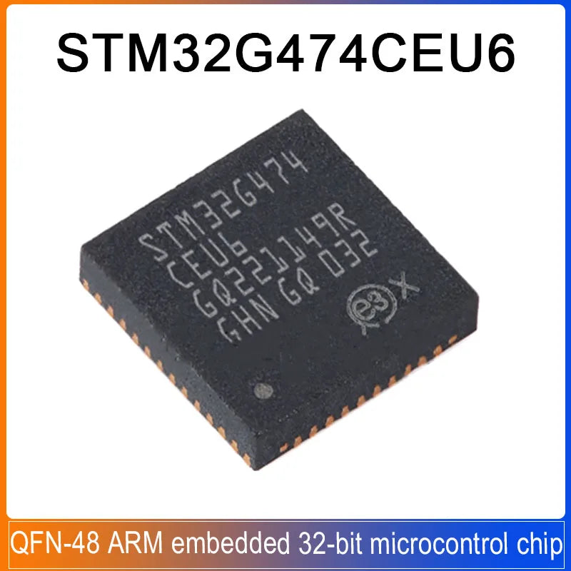 1-5PCS STM32G474CEU6 QFP-48 STM32G474 CEU6 STM32G STM32 ARM Cortex-M4 MCU 170MHz 512 KB Flash 32-bit microcontroller chip