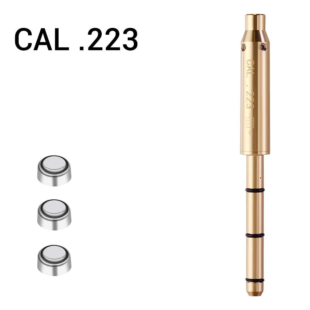 Laser Bore Sighter .22LR .177 .223Rem 9mm/.38spl 300WIN .30-06 8X57JS Barrel for Pistol Rifle Airsoft Cartridge Collimator