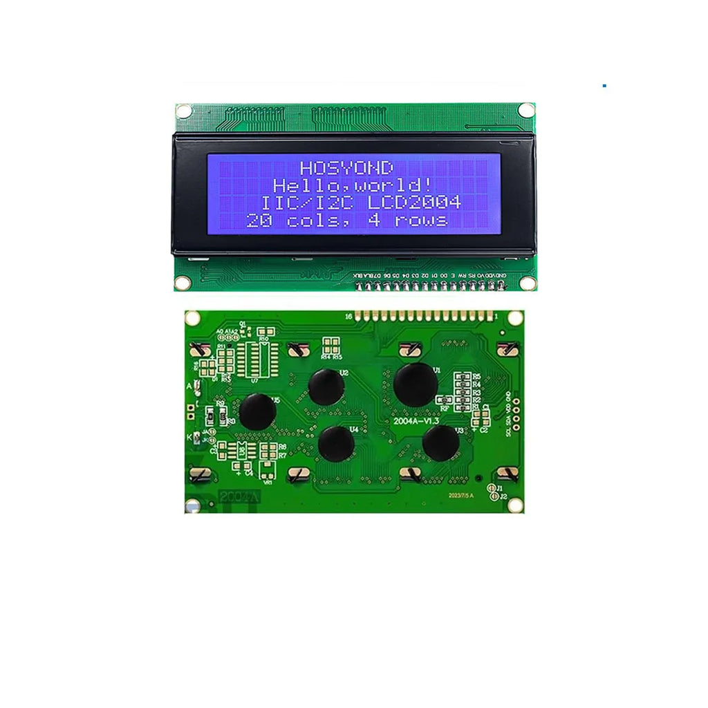 2004 LCD Screen Display Module 2004A 20x4 White Character Blue Backlight DC 5V