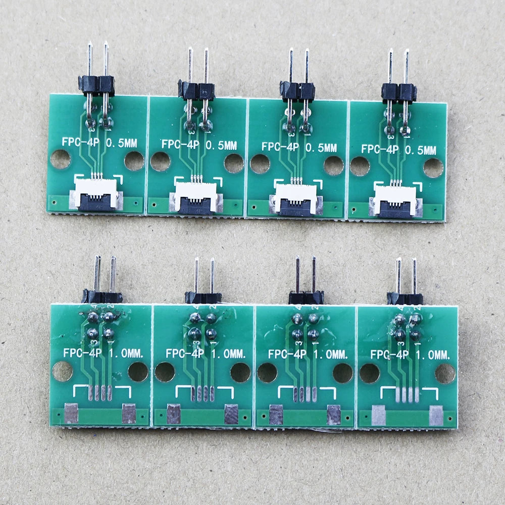 1pcs 4/6/8/10/12/15/16/18/20/22/24/26/30/34/36/40/42/45/50/56 Pin FPC/FFC Adapter Board 0.5mm To 2.54mm Connector