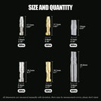 240pcs 3.9mm Brass Male Female Bullet Terminal Wire Connector Blocks with Insulation Sleeves for Car Truck Motorcycle Bike