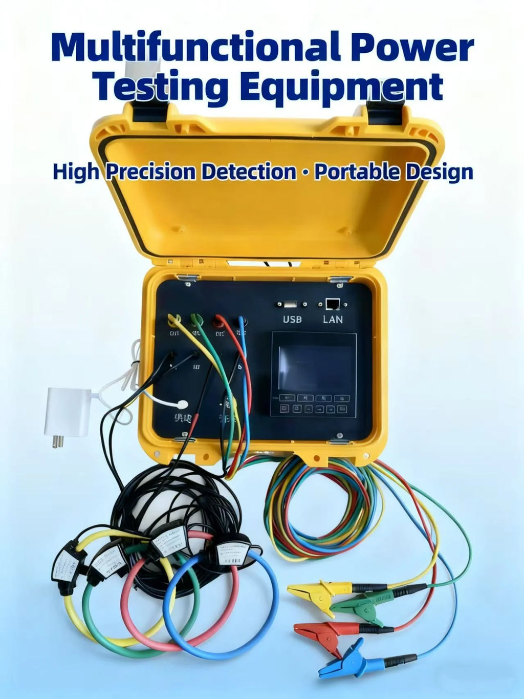 MQ41 Power Quality Analyzer Large Current Rogowski Coil Power Meter Energy Consumption Power Harmonic Waveform Recording